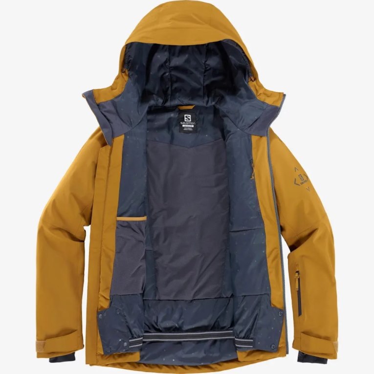 Yellow Salomon Highland Men's Insulated Jackets | PH 02653C